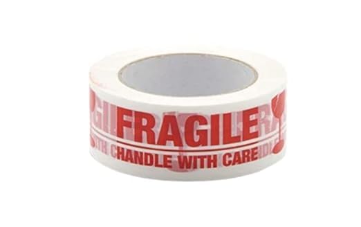 Shri Bhargavas Fragile packaging tape | 65meter X 48mm/2inch | Very strong adhesive tape | Fragile tape | Ideal for shipping and packing fragile goods. (B0CTJNXYBJ) Amazon Price History, Amazon Price Tracker