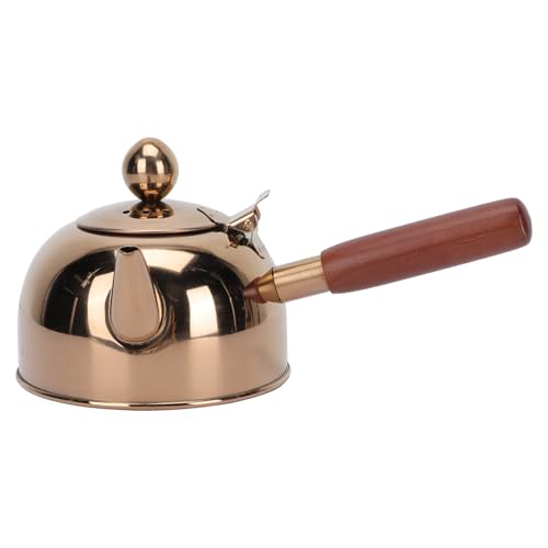 Zerodeko Rose Gold Stovetop Tea Kettle Stainless Steel Whistle Tea Kettle with Wooden Handle Stove Top Teapot Kettle for Stove Top Whistle Tea Pot Whistling Tea Kettle Zerodeko Rose Gold Stovetop Tea Kettle Stainless Steel Whistle Tea Kettle with Wooden Handle Stove Top Teapot Kettle for Stove Top Whistle Tea Pot Whistling Tea Kettle