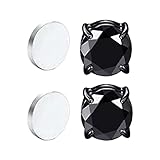 Vigcebit Vintage Ohrclips für Damen, Nicht durchbohrte, durchbohrte Ohrringe für Damen Herren, Nicht durchbohrte Ohrstecker, mit Zirkonia gepflasterte Ohrclips für Damen und Mädchen