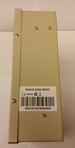 Cctv Power Supply Box Distribution Unit 18 Ports Output Ptc Fuse 12V Dc 20Amp #TOP2