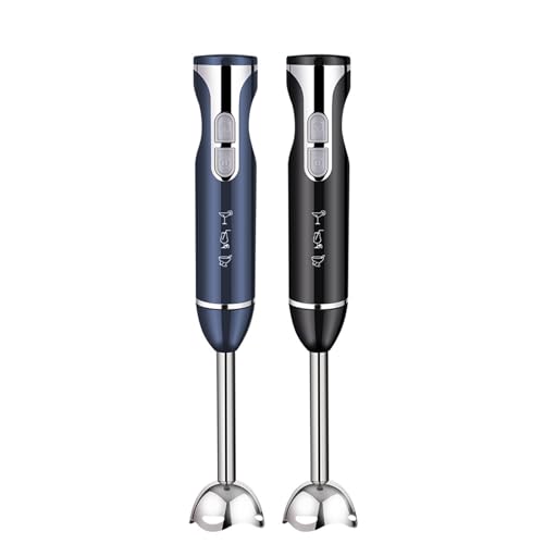 Handheld Blender - 2Pcs Electric Hand Blender with 2-Speed Adjustment, Stainless Steel Blades - Portable Stick Mixer for Soup, Smoothie, Puree, Baby Food