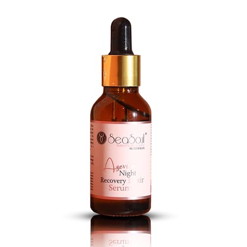 SEA SOUL Face Serum Anti-Ageing Night Recovery Moisturizer with Squalane, Goji Berries, Snow Lotus, Evening Primrose | For Hydrating, Skin Brightening, Sebum Control, Wrinkle Reduction (30 ml)