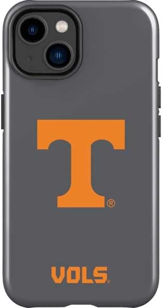Skinit Impact Phone Case Compatible with iPhone 15 - Officially Licensed University of Tennessee-Knoxville T Logo Vols on Gray Design
