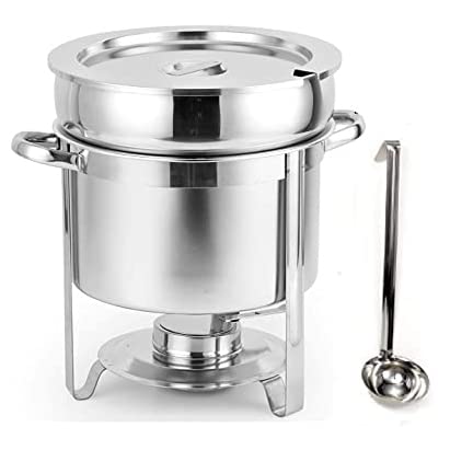 Marmite chafer en acier inoxydable WSHA réchauffeur de soupe élégant de 11 L