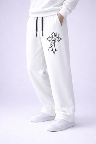 Image of Men Baggy Regular Fit Track Pants