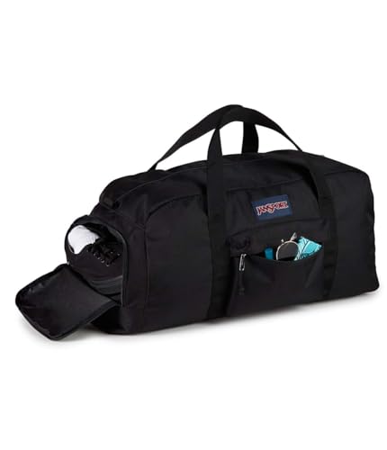 JanSport Weekender Large Duffel - Travel or Gym Bag, Durable Weekender with Front Utility Pocket & Side Grab Handles - Black - image 2