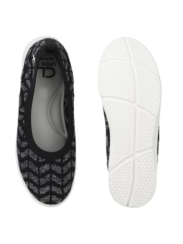 Image of Carlton London Women's Breathable Lightweight Everyday Patterned Ballet Flat
