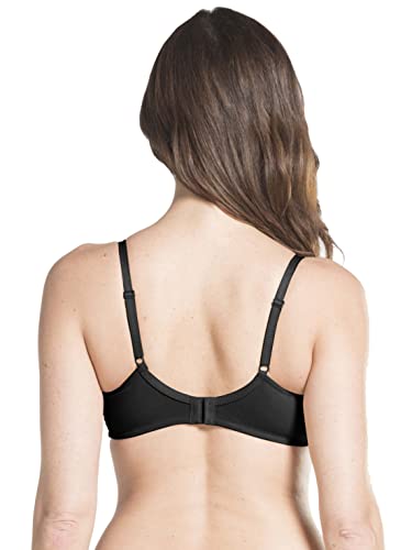 Image of Jockey ES19 Women's Wirefree Non Padded Super Combed Cotton Elastane Stretch Full Coverage Plus Size Bra with Lace Styling and Adjustable Straps