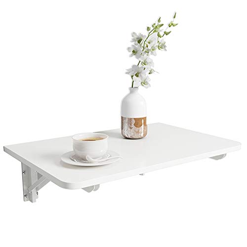 Estantes Flotantes de Pared QIANGDA Plegable Portátil Ordenador Montado En La Pared Mesa De Hojas Caídas, Plegable Mesa De Comedor Escritorio Ahorra Espacio, Los 60x40cm (Color : White) Cover