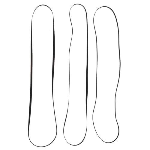 Ceinture caoutchouc noire pour tourne-disque et magnétoscope en lot de 18 pièces souples
