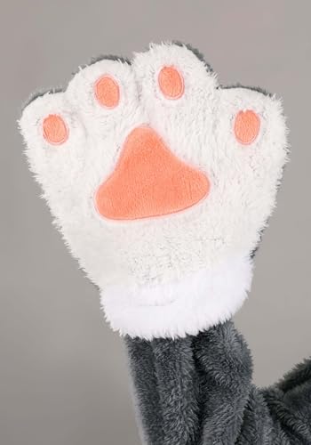 Disfraz Infantil de Husky Siberiano Gris y Blanco con Capucha y Cola miniatura 5