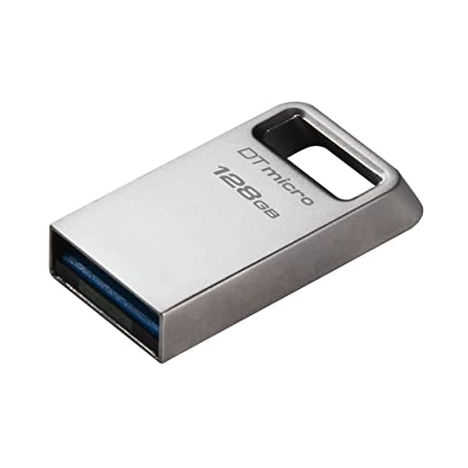 Kingston DataTraveler Micro Unidad Flash USB 128GB 200MB/s Metal USB 3.2 Gen 1 - DTMC3G2/128GB