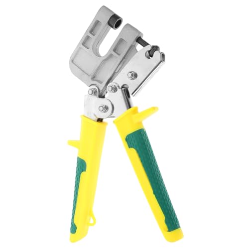 SHINEOFI Alicates de Quilla de Acero para Carpintería Herramienta de Crimpado Curva para Instalación de Paneles de Diseño Ergonómico Mano Resistente y Duradero para Montaje de Perfiles
