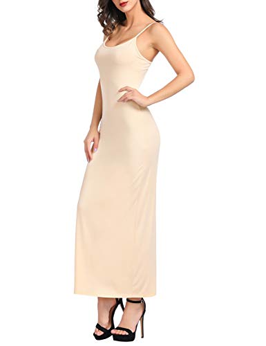 Kate Kasin Women Adjustable Spaghetti Strap Long Cami Full Slip Underdress3