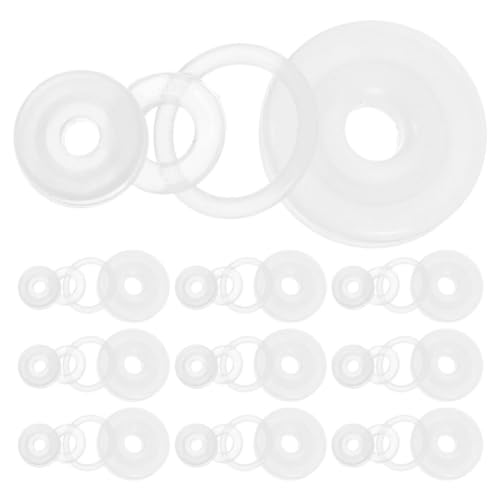 VICASKY 10 Sets Silicone Valve Sealer Gaskets Replacement for Pressure Cooker Parts with Good Elasticity and Flexibility, White Pot Lid Rings for Safe Cooking and Kitchen Use miniatura 1