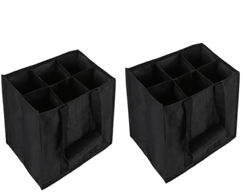 Sghtil - Bolsa para Botellas de 6 Botellas de 1,5 litros, Bolsa de Transporte con separadores para Botellas, Bolsa de Compras con 6 Compartimentos, 27 x 27 x 18 cm(), Multicolor, Se référer au Sghtil - Bolsa para Botellas de 6 Botellas de 1,5 litros, Bolsa de Transporte con separadores para Botellas, Bolsa de Compras con 6 Compartimentos, 27 x 27 x 18 cm(), Multicolor, Se référer au