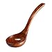 Schöpfkelle/Suppenkelle Griff Langer hölzernen Löffel Großen koreanische Art Porridge Holzlöffel Schöpfkelle mit ovalem (Color : 1 Pack)