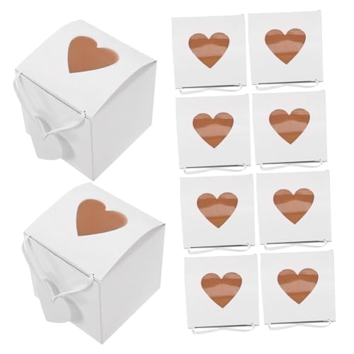 Cabilock 50Piezas Cajas De Dulces Blancas Unidades Para Fiestas Bodas y Decorativos Para Chocolates y Obsequios