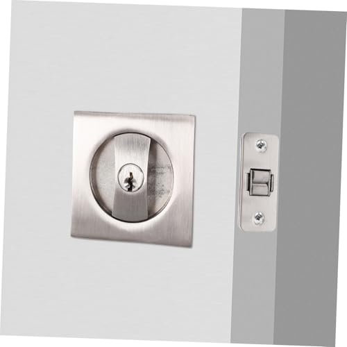 POPETPOP 1set Pocket Door Lock Keys Privacy Lock Key for Pocket Door Metal Hardware and miniatura 6