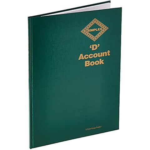 Simplex Account Book A4 56 Pages 28 Sheets - Color: Green Cover
