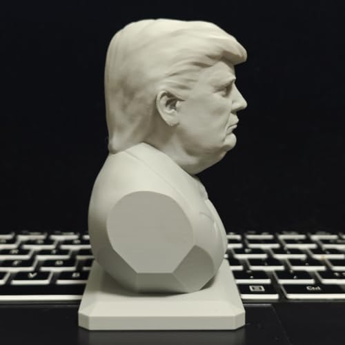 Busto de Trump Estatua Escultura 10cm Polímero miniatura 6