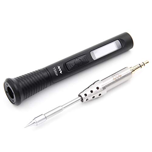 UY CHAN Upgraded TS80P 9V/12V Type C USB Original Digital OLED Programmable Pocket-size Smart Mini Portable Soldering Iron Station Kit (With US Power Supply)