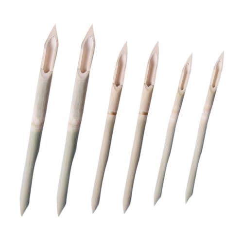 6Pcs, Vintage Handcrafted Bamboo Reed Qalam Pens, Calligraphy Dip Pen for Writing Drawing, Painting, Manga Calligraphy Supplies