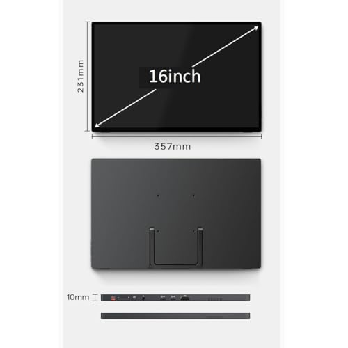 Image of Travel Screen Portable Display 16-inch 3K Ten-Point Touch Game Console Extended Sub-Screen 60 Hz Refresh Rate Gaming