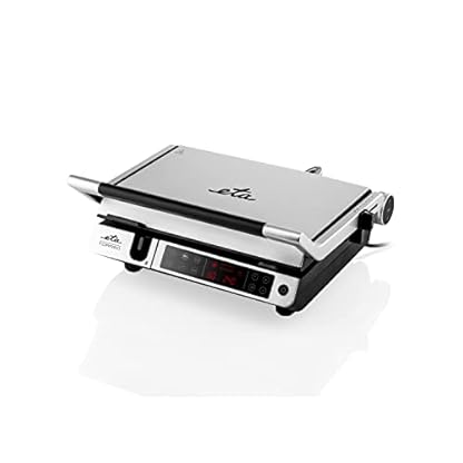 ETA Elektrische Kontaktgrill Torreo - 2000W, 6 Automatische Programme, Abnehmbare Temperatursonde, 2 Grillplatten mit…