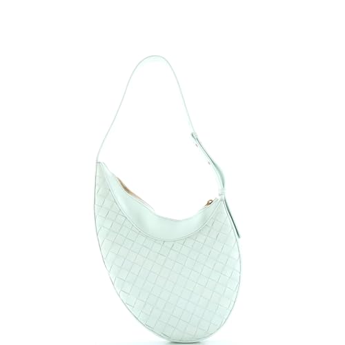 Pre-Loved Drop Shoulder Bag Intrecciato Nappa Small, Green3