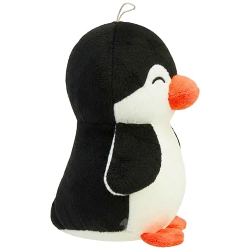 Image of Inky Ponky Stuffs Adorable Black Winking Penguin Plush Toy - Soft, Cuddly, Cute, Perfect for Gifting, Collecting, and Spreading Sweet Berry Joy (28 cm)