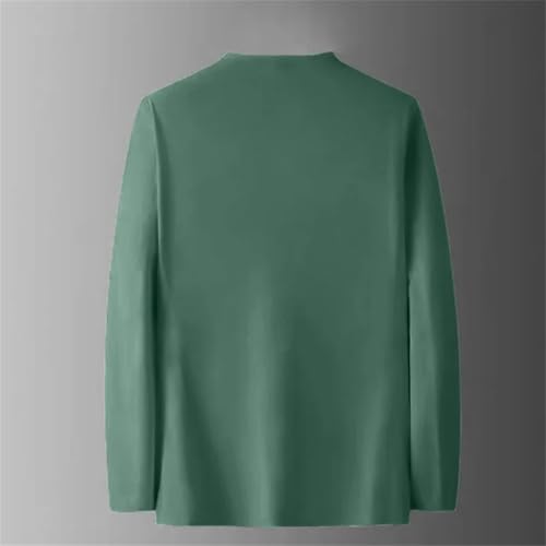 Men's Long-Sleeved Casual Cardigan, Lightweight Solid Color Knit Sweater Top2