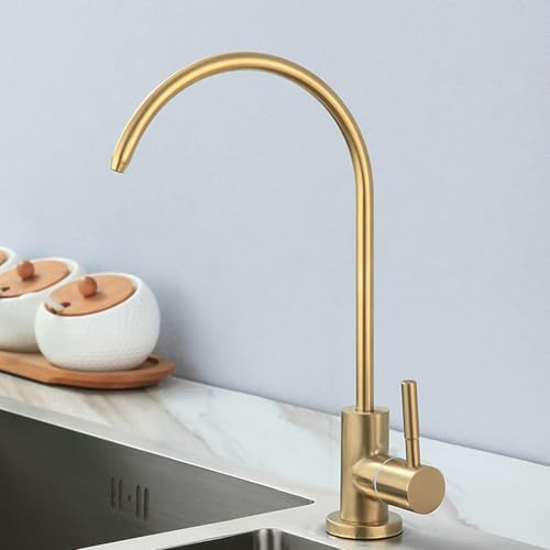 Évier de cuisine en acier inoxydable moderne NBYGSC avec robinet d'eau froide pure noir épuré
