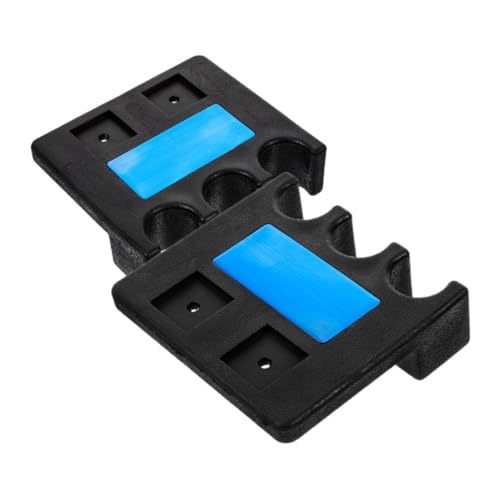 Mikikit Elegant Billiard Rack 3-hole Pool Holder Rest Tip Tool Stick Storage for Chairs