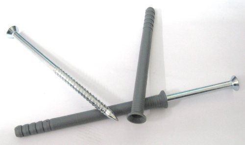 Preisvergleich Produktbild Wkret-met 100x Qualitäts Rahmendübel / Nageldübel 8x60 mm mit verzinkter Kreuz Stahl Nagelschraube aus namhafter europäischer Produktion - keine China Billigproduktion