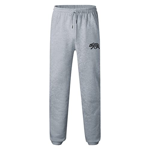 Guolarizi Mens Autumn And Winter High Street Fashion Leisure Loose Sports Running Pants Sweater Pants Trousers Pole Sweat Pants #TOP2