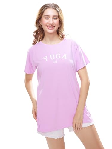 WEET Women's Relaxed Fit Long Length T-Shirt 5429