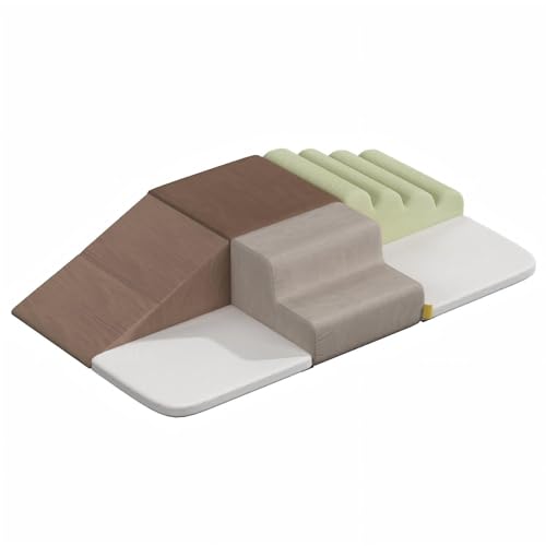 BanaSuper Schaumstoff Bausteine für Kinder, Softbausteine XXL, EN71-zertifiziert, Kinder Montessori Spielzeug, Waschbare Hülle für Indoor-Spaß, Baby Soft Play Set für Zuhause & Kita, Grau