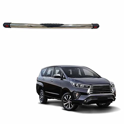 Image of Stainless Steel High Gloss Safety Rear Bumper Protector for Toyota Innova Crysta 2021