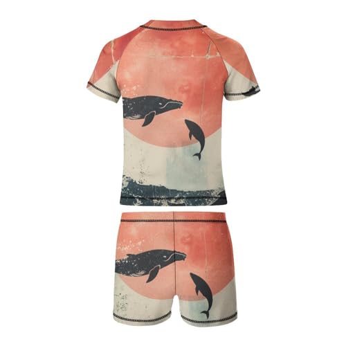 Lonely WhalesChildren's Casual Swimsuit Set - Simple and Versatile9-11Y（140cm）3