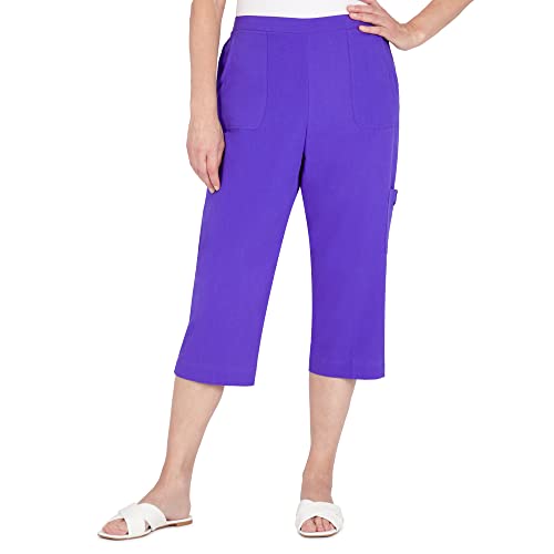 Alfred Dunner Women's Cargo Pocket Capri