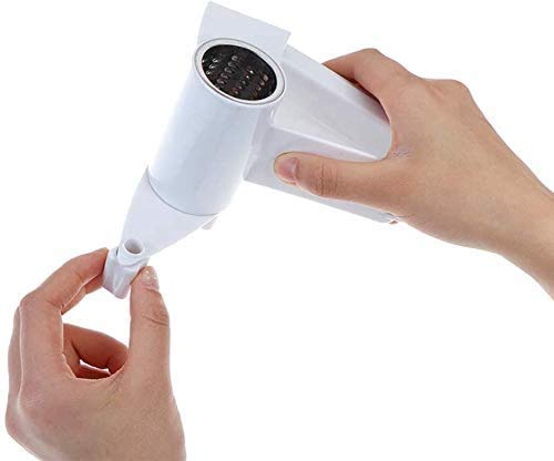 Rotary Cheese Graters, Manual Handheld Cheese Cutter with Stainless Steel Drum, Hand Crank Kitchen Tool for Grating Hard Cheese, Chocolate, Nuts and More (White)
