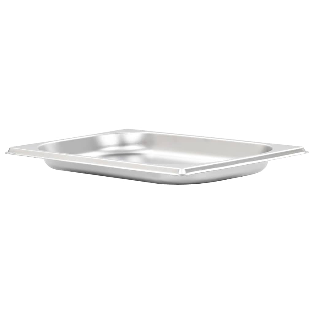 Contenitori Gastronorm, 12 pezzi, GN 1/4, 20 mm, in acciaio inox, per cucina professionale e catering, adatti per Bain-Marie, Chafing-Dishes, insalatibar, design impilabile salvaspazio