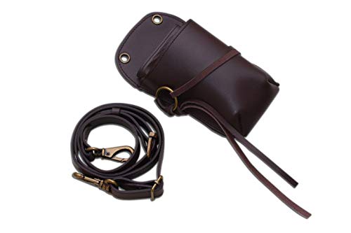 手染めチョコ、ローズ型押しベージュの軽量シザーケース 手染めチョコ、ローズ型押しベージュの軽量シザーケース最 安