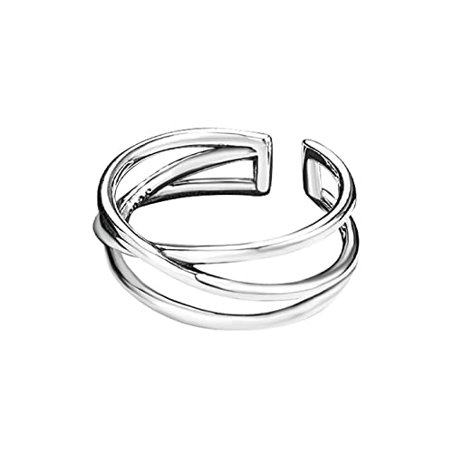 Bague S925 multicouche réglable : Ne vous trompez plus de taille avec cet anneau femme
