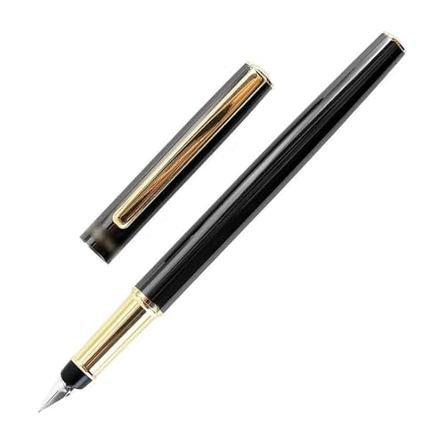 GddOGUK Pluma estilográfica con plumín extrafino de 0,38 mm, Pluma de caligrafía Exquisita, Pluma de Lujo con Cuerpo metálico, Pluma for Firma, for Hombres y Mujeres