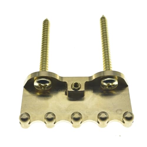 Dopro Solderless Full Brass Tremolo Spring Claw Trem Claw with Stainless Steel Screws for Floyd Rose/Strat Tremolos Screws Distance 34mm