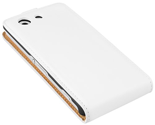 mumbi Premium Flip Case Leather for Sony Xperia Z3 Compact White - Image 4
