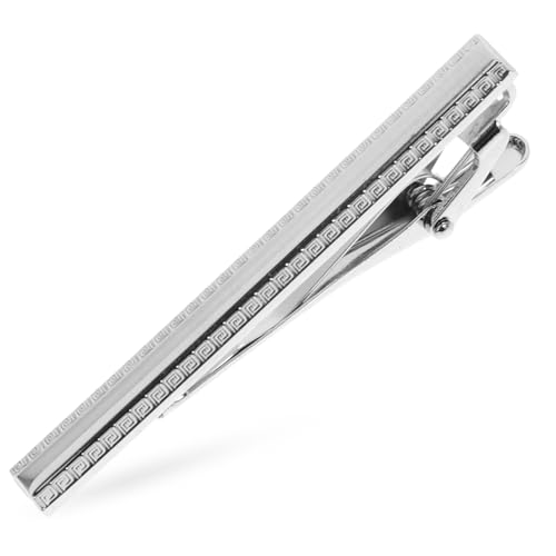 LIOOBO Men Long Tie Clip Elegant Necktie Bar for Weddings Business Suits Stylish Wedding Tie Clip present for Groomsmen Fathers Male Friends Classic Design