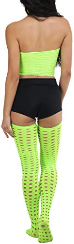 Image of ToBeInStyle Women's Crochet Lace Up Tube Top with G-String and Thigh Hi